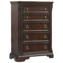 Traditional 5 Drawer Chest - Mahogany by HouseOfZazla