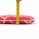 Outdoor Chair Cushions with Straps - Set of 4, Plaid Red by HouseOfZazla