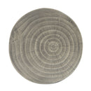 Hollow Side Table Wood-Like Texture Grey
