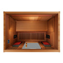 Peak Saunas Matterhorn Luxury 3-Person Full Spectrum Infrared Sauna with Two XL Medical-Grade Red Light Therapy Panels & Smart WiFi App Control