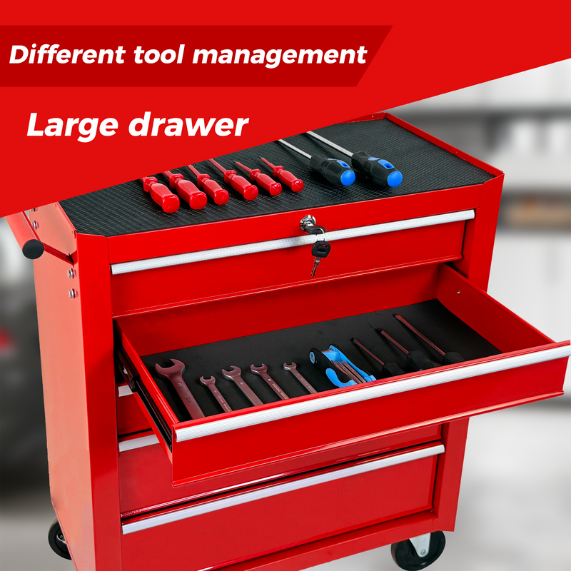 5-Drawer Rolling Tool Chest with Lock & Key, photo 6 of 10