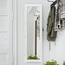 Door Mounted Lockable Mirrored Jewelry Cabinet with LED Lights by DirectDeals