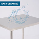 36''*24'' Commercial Work Table for Restaurant and Home Stainless Steel Kitchen Prep Table with Under Shelf and wheels