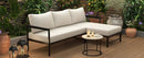 U_style Outdoor L-Shaped Sofa with Iron Frame,Weather-Resistant Patio Sofa Set with Ultra-Thick Cushions,Comfortable Seating for 3,Ideal for Patio, Balcony,and Garden by Montret