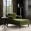Josephine 60" Upholstered Chaise Lounge in Olive