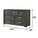 Colorado - Dresser (Mirror Not Included) - Charcoal by HouseOfZazla
