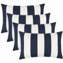 4 Pack Outdoor Lumbar Pillow with Inserts