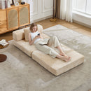 Convertible Floor Sofa Bed With Fixed Shape Frame For Living Room by HouseOfZazla