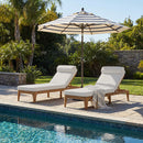 TOPMAX Acacia Wood Chaise Lounge Set of 2 by HouseOfZazla