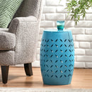Lilac 12" Accent Side Table with Cylindrical Design by HouseOfZazla