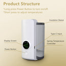 Portable Bottle Warmer On The Go Baby Milk Warmer Milk Formula Warmer for Travel with 6 Heating Levels USB Rechargeable Keep Milk Warm for 5 Hours