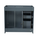 Retro Style Bathroom Vanity, 3 Drawers & Soft Closing Doors by HouseOfZazla