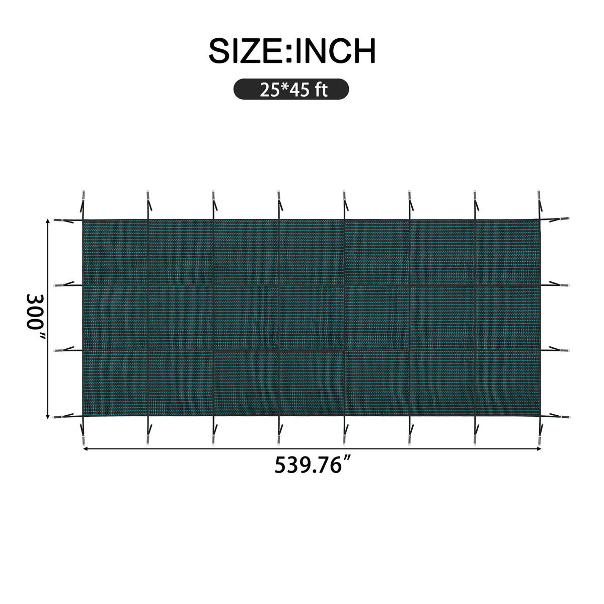 Swimming Pool Safety Cover, Fits 25x45ft Rectangular Inground Pools, photo 4 of 10