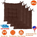4Pcs Chair Cushion Pads Pillow 15.75x15.75x2.37in Soft Tie On Square Sitting Mats For Home Office Car Sitting Travel