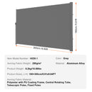 Retractable Side Awning, 71''-118'' Full Aluminum Rust-Proof Outdoor Privacy Screen by HouseOfZazla