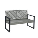 4 Piece Patio Furniture Set With Acacia Wood Table Top And Cushions by HouseOfZazla