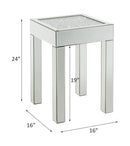 Noralie Mirrored & Faux Diamonds End Table by HouseOfZazla