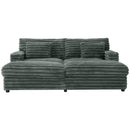 Oversized Double Chaise Lounge Sofa Bed With USB Ports And Cup Holders