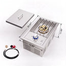 Single Grilling Side Burner, 17,000BTU Liquid Propane