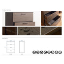 Oliver - Farmhouse Jumbo Chest With 4 Drawer Storage