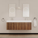 60 Inch Wall-Mounted Bathroom Vanity with Sink