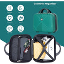 2Piece Luggage Sets ABS Lightweight Suitcase, Spinner Wheels, (20/14) DARK GREEN