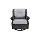 Lassen 4-Piece Firepit Set with Swivel Rocking Chairs