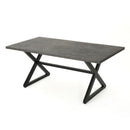 Rolando Outdoor Aluminum Dining Table with Steel Frame by HouseOfZazla