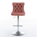 Swivel Adjustable Height Barstools Set of 2 by HouseOfZazla