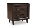 Dantenton - Two Drawer Night Stand - Merlot by Unique Piece Furniture