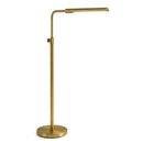 Verve - Floor Lamp With On / Off Switch Adjustable LED Round Base - Gold