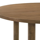 Graham - 5 Piece Round Dining Table Set - Walnut by HouseOfZazla
