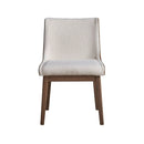 Ginny - Boucle Velvet Side Chair (Set of 2) - Walnut by Unique Piece Furniture