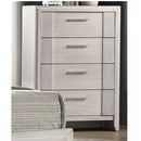 4 Drawer Tall Storage Chest Furniture - White by Unique Piece Furniture