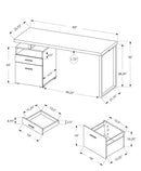 Computer Desk for Home Office with Storage Drawers by HouseOfZazla