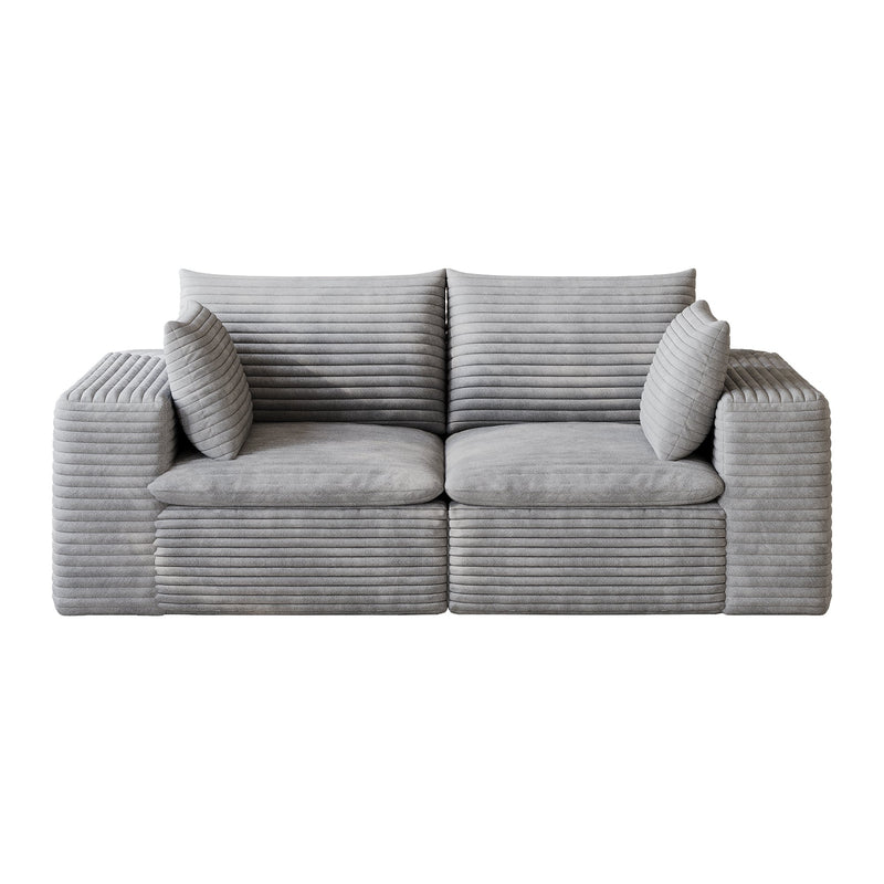 71" Cloud Sofa in Corduroy Fabric, photo 7 of 8