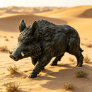 Simulated Wild Boar Resin Garden Statue