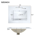 Bathroom Vanity Combo With Ceramic Sink, Luxurious Space-Saving Vanity, 2 Soft Close Doors by HouseOfZazla