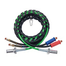 12FT Semi Truck Air Lines Kit with Glad Hands and 7-Way ABS Power Line by HouseOfZazla