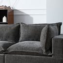 117.5'' Modular Sectional Sofa with Movable Storage Ottoman