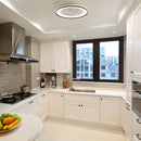 RGB Dimmable LED Enclosed Ceiling Fan with Light - White by HouseOfZazla