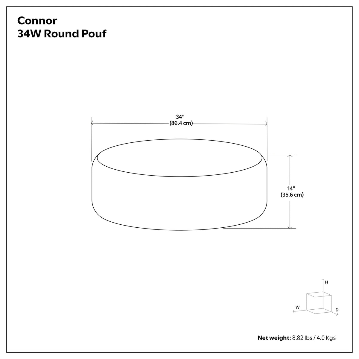 Connor - Handcrafted Round Pouf, photo 15 of 24