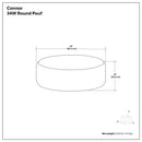 Connor - Handcrafted Round Pouf