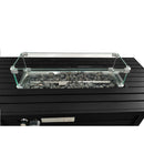 Propane Fire Pit Table With Cover - Black by HouseOfZazla