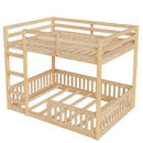 Stylish Bunk Bed With Ladder And Guardrails by Unique Piece Furniture