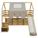 Loft Bed With House Shaped Frame And Tent by Unique Piece Furniture