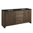 James Martin Gracyn 72" Double Bathroom Vanity, Sable