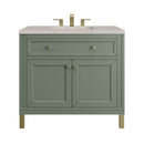 James Martin Chicago 36" Single Bathroom Vanity, Smokey Celadon