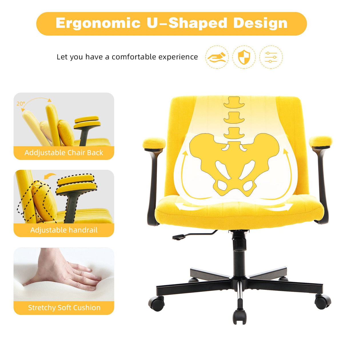 Criss Cross Armrest Office Chair With Wheels, photo 31 of 40