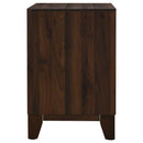 Anza - 2 Drawer Nightstand Bedside Table With Smooth Storage - Walnut by HouseOfZazla